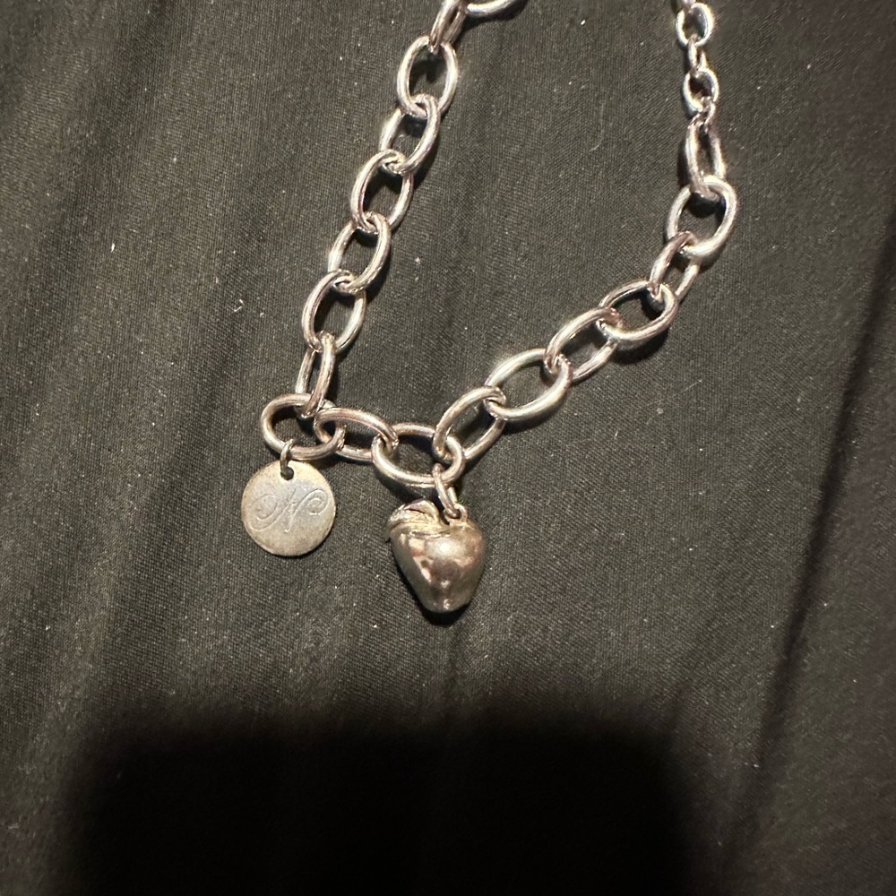 Swarovski bracelet with 2 Tiffany and Co. charms